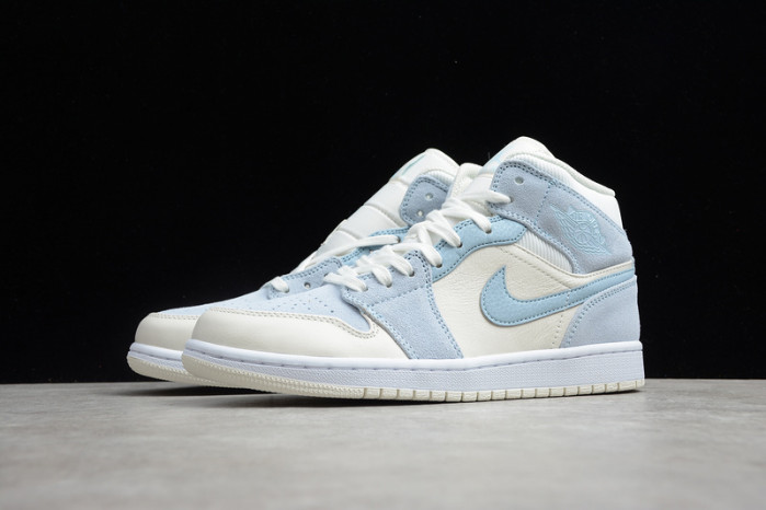 airjordan 1 mid mixed textures blue da4666-100