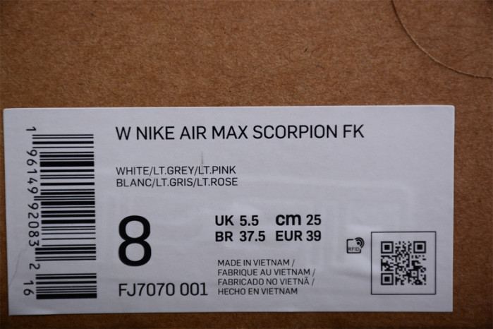 nike air max scorpion fk hiking fj7070-001