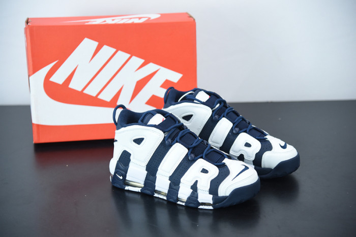 nike air more uptempo “olympic” white/midnight navy 414962-104