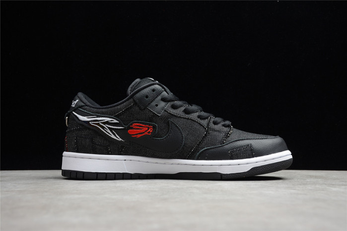 wasted youth × nike dunk sb low “black” dd8386-001