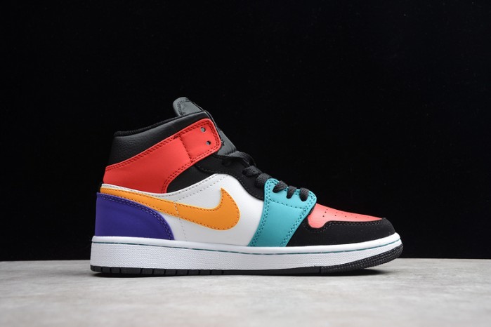 air jordan 1 mid multi-color 554724-125