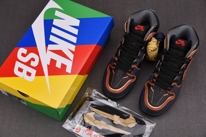 gundam x nike sb dunk high "banshee" dh7717-400