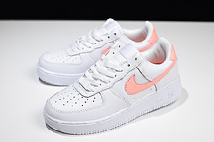 nike womens air force 1 low white pink ah0287-102